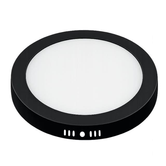 Con Base Black Plafon negro 24W Frio